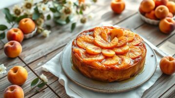 Gâteau renversé aux pêches et abricots caramélisés : le dessert d'été qui bluffera tout le monde