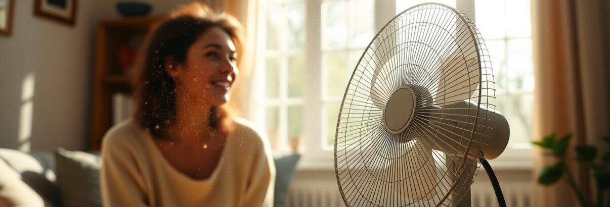 J'ai dépoussiéré mon ventilateur et en deux minutes, la différence de fraîcheur dans la maison m'a bluffée