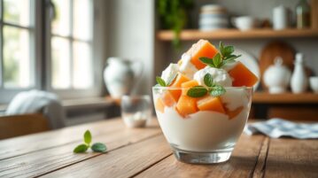 J'ai mixé du melon bien mûr avec un yaourt glacé et mes invités ont cru que j'avais sorti la sorbetière