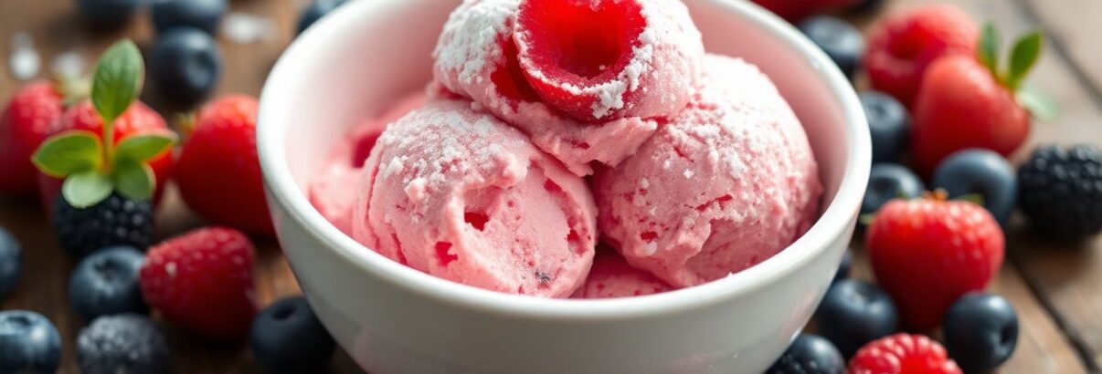 J'ai mixé du sucre glace avec des fruits rouges congelés et mes invités ont cru que je revenais du glacier