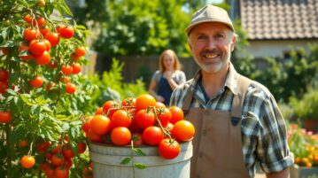 J'ai planté mes tomates dans un simple seau : ma récolte a écrasé celle de mon voisin qui a un vrai potager