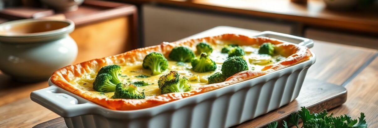 J'ai versé une pâte à clafoutis sur du brocoli et du fromage local : le résultat a bluffé tout le monde