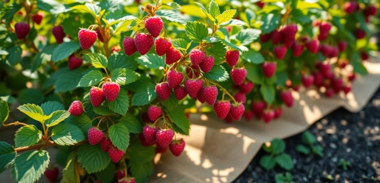 Posés sous les framboisiers, de simples cartons ont complètement changé ma façon de jardiner