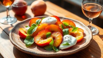 La salade pêches-burrata a détrôné la tomate mozzarella en 2026 : la recette prête en 7 minutes pour survivre aux jours de canicule