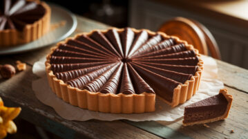 La tarte soleil chocolat-noisettes : le gâteau qui se mange à la main et fait l'effet d'un dessert de pâtissier