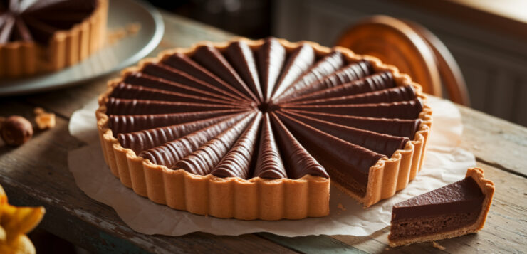 La tarte soleil chocolat-noisettes : le gâteau qui se mange à la main et fait l’effet d’un dessert de pâtissier