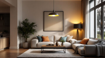 luminaire suspension basse salon