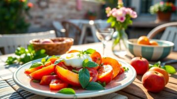 Ma voisine italienne prépare cette salade tomates-pêches-burrata chaque été : j'ai enfin compris pourquoi elle ne sert jamais rien d'autre