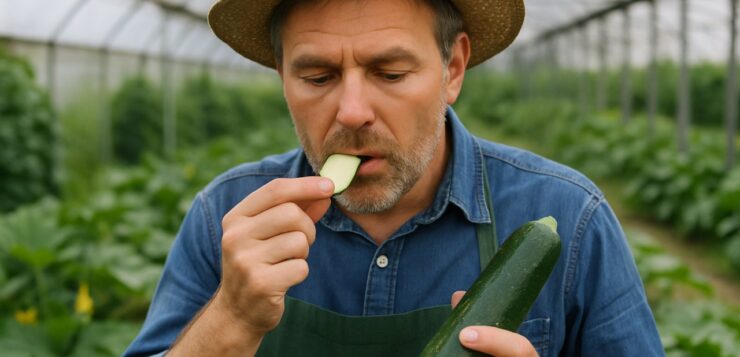 Pourquoi les maraîchers goûtent à chaque fois un morceau de courgette crue avant de la cuisiner ?
