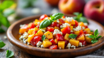 Tartare de tomates aux pêches et à la feta : le mariage improbable qui change tout