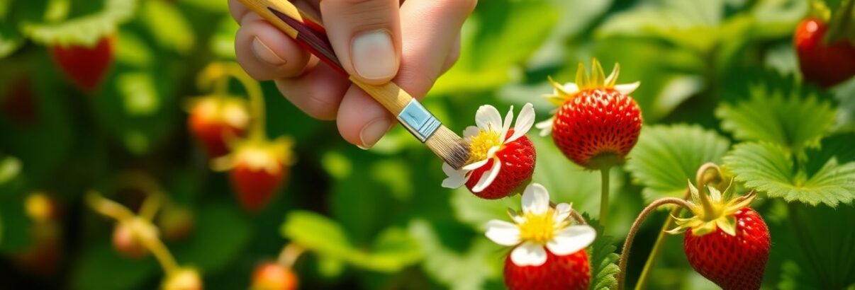 Vos fraisiers fleurissent sans produire de fruits ? Cette astuce au pinceau pourrait tout changer