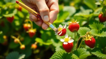 Vos fraisiers fleurissent sans produire de fruits ? Cette astuce au pinceau pourrait tout changer