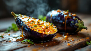 Aubergines rôties au miel : le plat qui fait oublier la ratatouille avec seulement deux aubergines et un four chaud