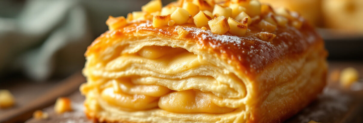 Avez-vous de la pâte feuilletée au congélateur ? Ce dessert d'été à la pomme râpée est prêt en 20 minutes
