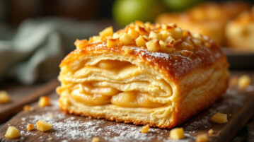 Avez-vous de la pâte feuilletée au congélateur ? Ce dessert d'été à la pomme râpée est prêt en 20 minutes
