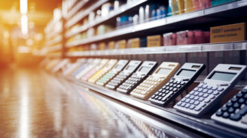 Calculatrices chez Bureau Vallée