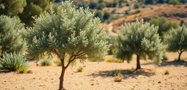 Ce petit arbre pousse vite, offre une ombre légère et supporte remarquablement bien les étés secs