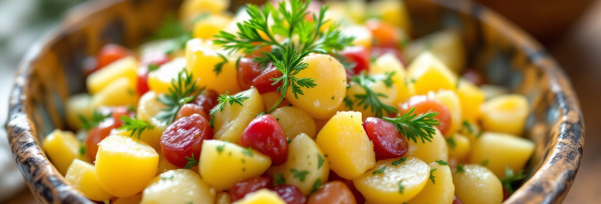 Cette salade de pommes de terre change complètement avec un ingrédient frais que l'on oublie souvent