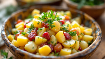 Cette salade de pommes de terre change complètement avec un ingrédient frais que l'on oublie souvent