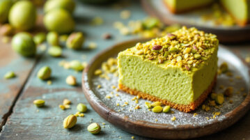 Gâteau Pistache Sans Cuisson : 3 Ingrédients et 5 Minutes Chrono