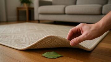 Glisser une feuille de laurier sous le tapis du salon cet été : ce que ça change vraiment