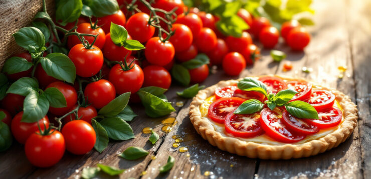 Récolte de tomates XXL ? Cette tarte fine estivale permet d’en profiter sans transformer la cuisine en sauna