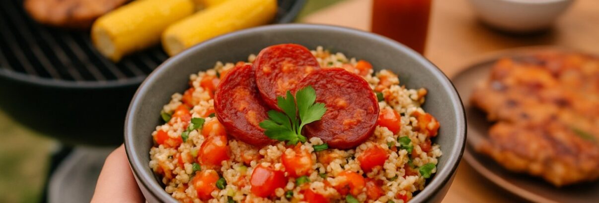 Fini le taboulé fade des barbecues : cette version au gaspacho et au chorizo va changer vos étés