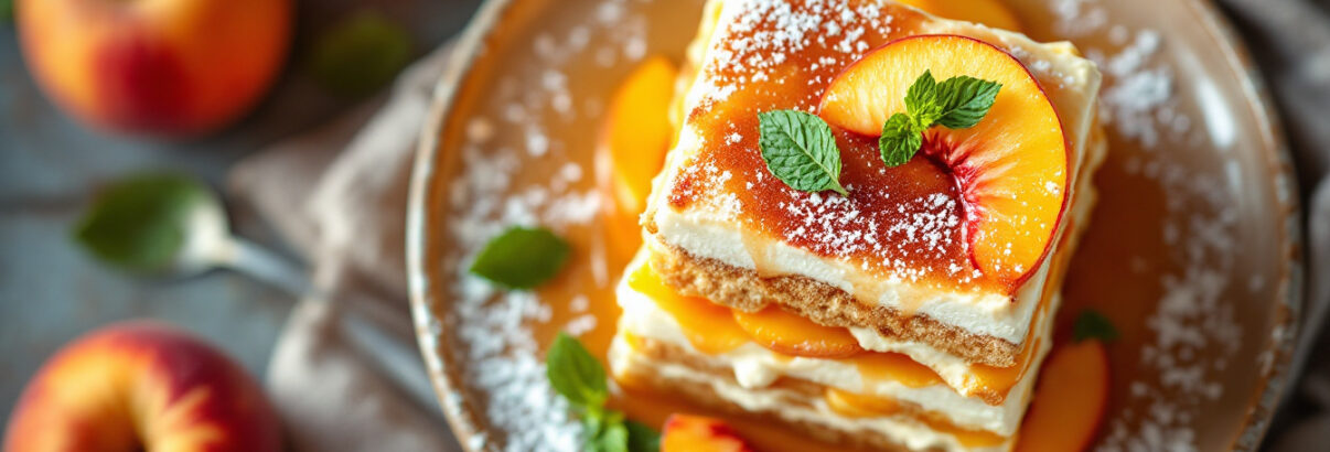 Tiramisu aux pêches : la recette d'été qui va changer vos desserts
