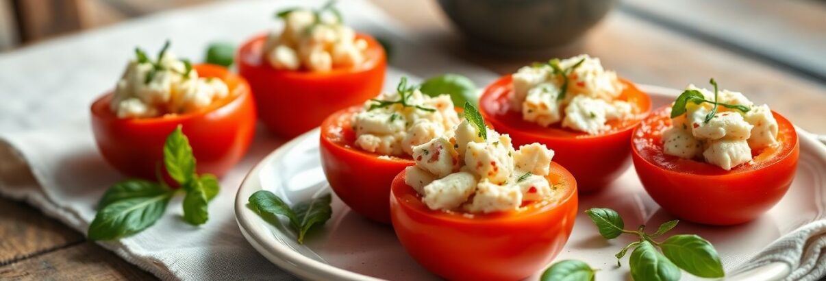 Tomate farcie au thon et fromage frais : l'entrée froide qui sauve les repas d'été