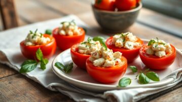 Tomate farcie au thon et fromage frais : l'entrée froide qui sauve les repas d'été
