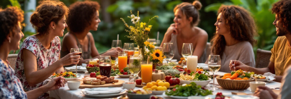 Apéro-dîner d'été pour 8 personnes : un menu simple et généreux préparé entièrement à l'avance
