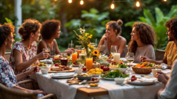 Apéro-dîner d'été pour 8 personnes : un menu simple et généreux préparé entièrement à l'avance
