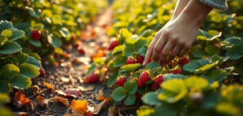 Fraisiers en octobre : le geste indispensable à faire maintenant pour récolter plus de fraises l&rsquo;année prochaine