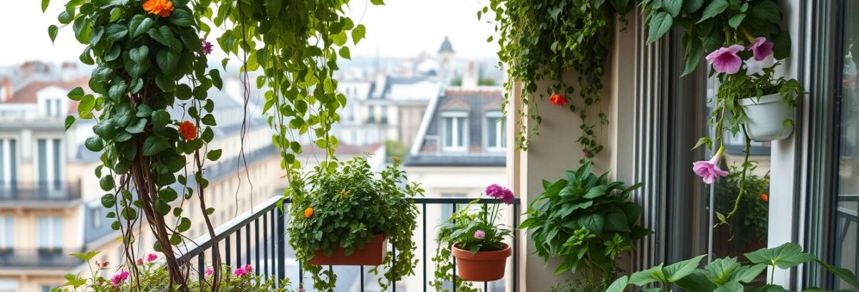 Votre balcon est minuscule ? Ces 5 plantes grimpantes et verticales le transforment en jardin luxuriant sans toucher au sol