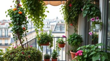 Votre balcon est minuscule ? Ces 5 plantes grimpantes et verticales le transforment en jardin luxuriant sans toucher au sol