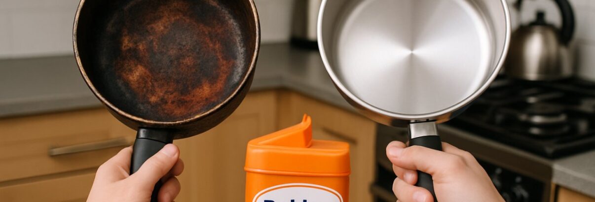 Ces casseroles noircies qui retrouvent leur éclat sans frotter : le produit miracle dort dans votre placard