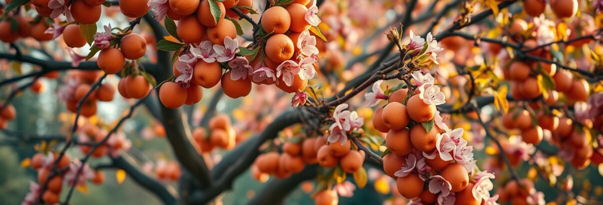 Cet arbre étonnant qui porte des fruits en automne tout en gardant ses fleurs : le mystère du cognassier du Japon