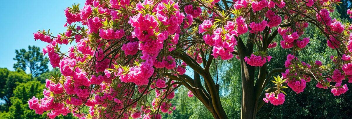 Cet arbre pousse aussi vite que le bambou, mais sa floraison spectaculaire fait toute la différence