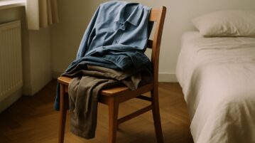La chaise qui recueille vos vêtements après le travail : un geste humain bien plus complexe qu'il n'y paraît