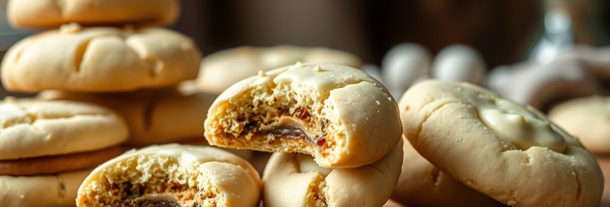 Cookies au chocolat blanc avec cœur de pâte de speculoos : la recette qui fait craquer tout le monde au goûter