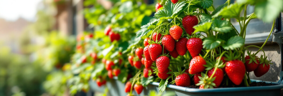 Fraises sur le balcon : l'astuce de la gouttière pour récolter deux fois plus de fruits