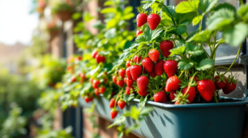 Fraises sur le balcon : l'astuce de la gouttière pour récolter deux fois plus de fruits