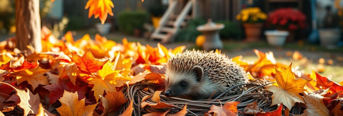 Hérisson au jardin en automne : 5 gestes simples pour l'aider à passer l'hiver