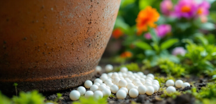 Jardin : ces petites boules blanches sous un pot de fleurs ne sont pas forcément des œufs d’insectes