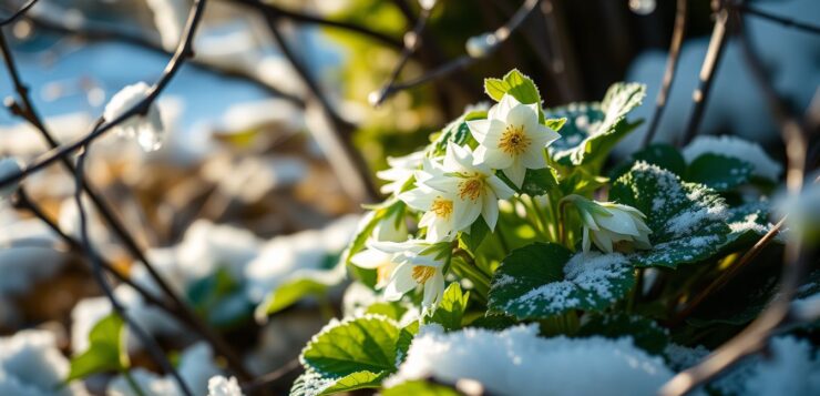 Cette vivace fleurit en plein hiver et trouve sa place dans les coins ombragés du jardin
