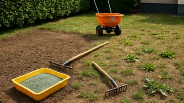 Pelouse dégarnit après l'été et mauvaises herbes : regarnissage complet ou réparation ciblée, que choisir ?