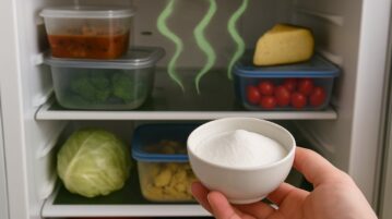 Réfrigérateur qui sent mauvais : le petit bol de bicarbonate de soude que l'on oublie toujours d'y placer