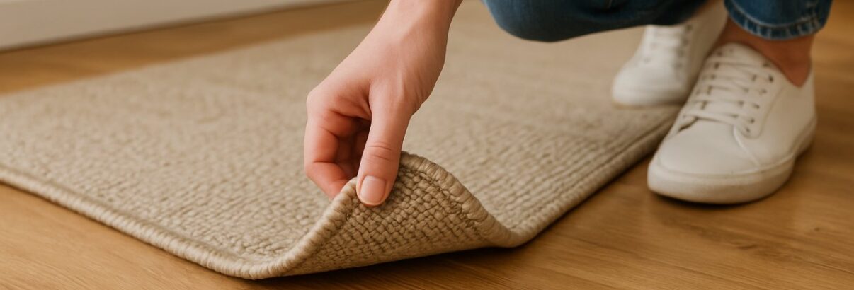 Tapis qui glisse et coins qui se relèvent : toutes les solutions pour le stabiliser sans abîmer votre sol