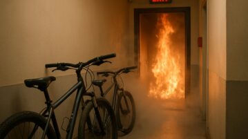 Vélos dans le couloir d'immeuble : ce que risquent vraiment les occupants en cas d'incendie