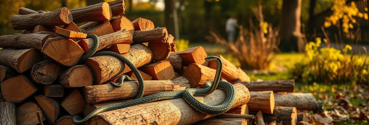 Vipères dans le tas de bois en automne : le geste crucial à faire maintenant pour qu'elles ne s'y installent pas